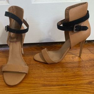 Nude Justfab stilettos